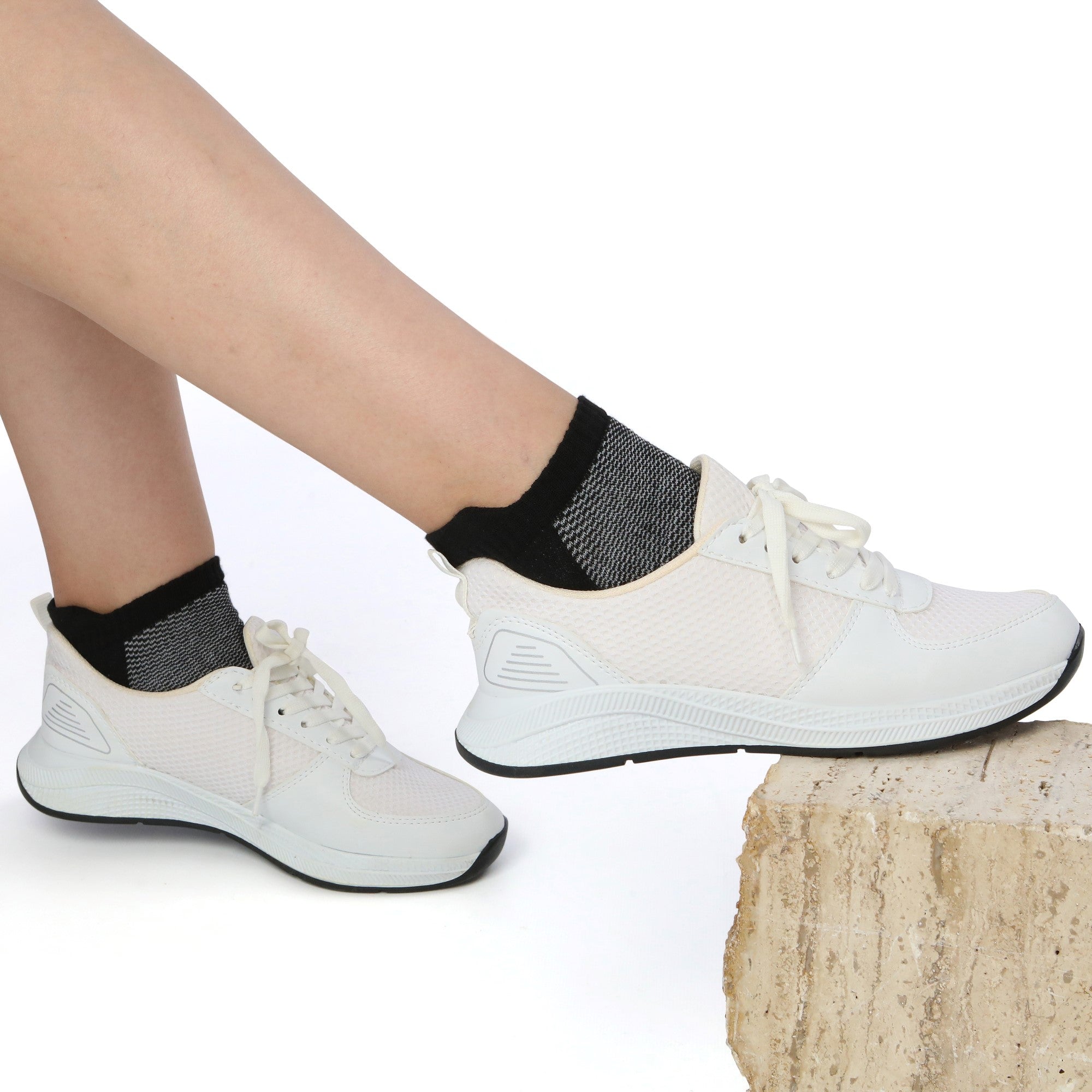 Enkelsokken Van Katoen Met Hielgrip Unisex