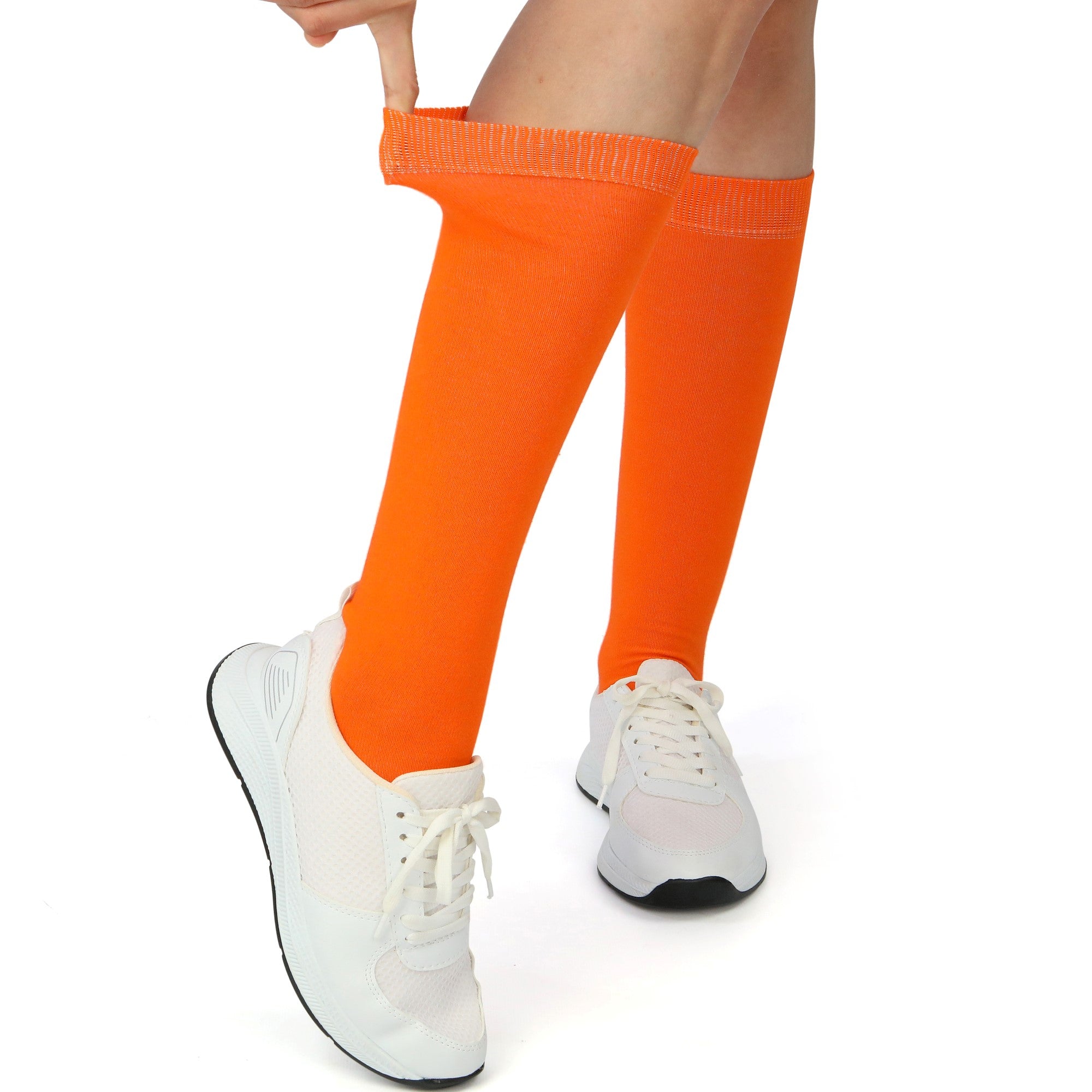 Dames Effen Kniekousen