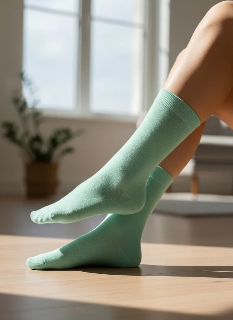 Bamboe Dameslaarzen Sokken