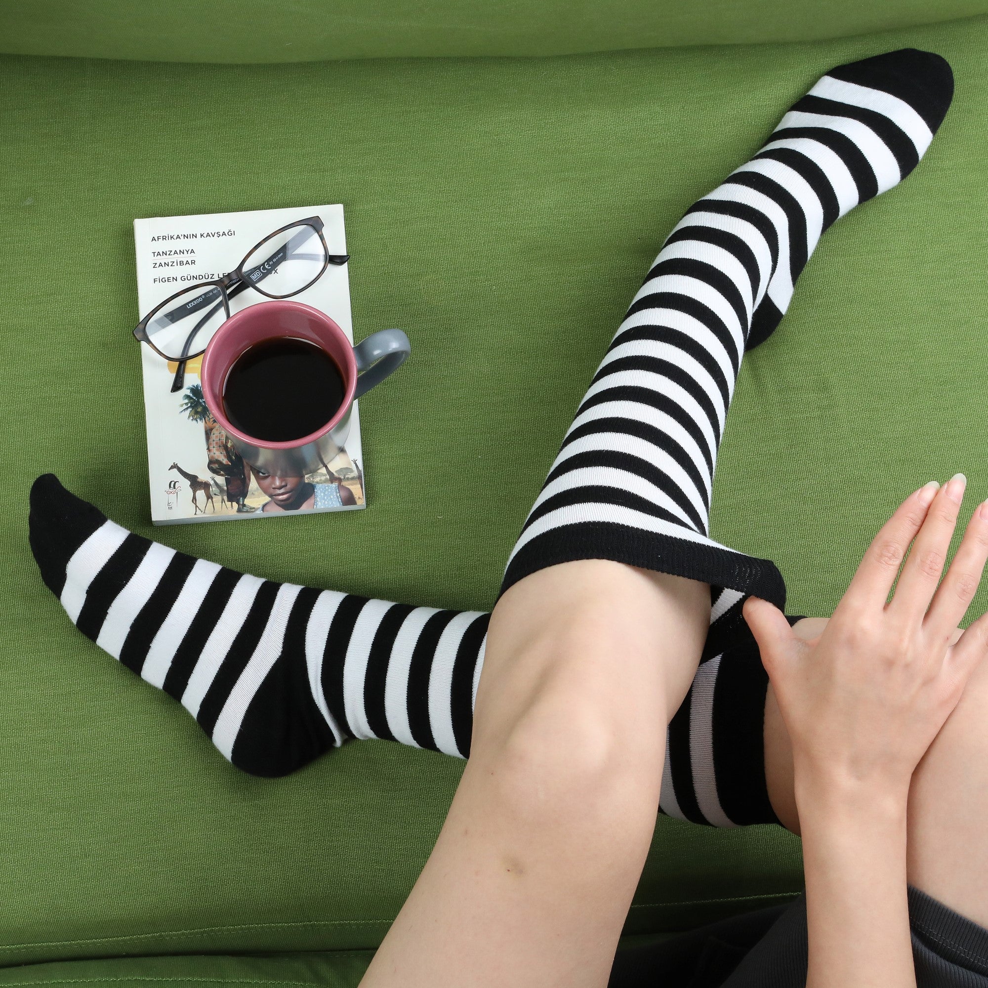 Dames Kniekousen met Ringen