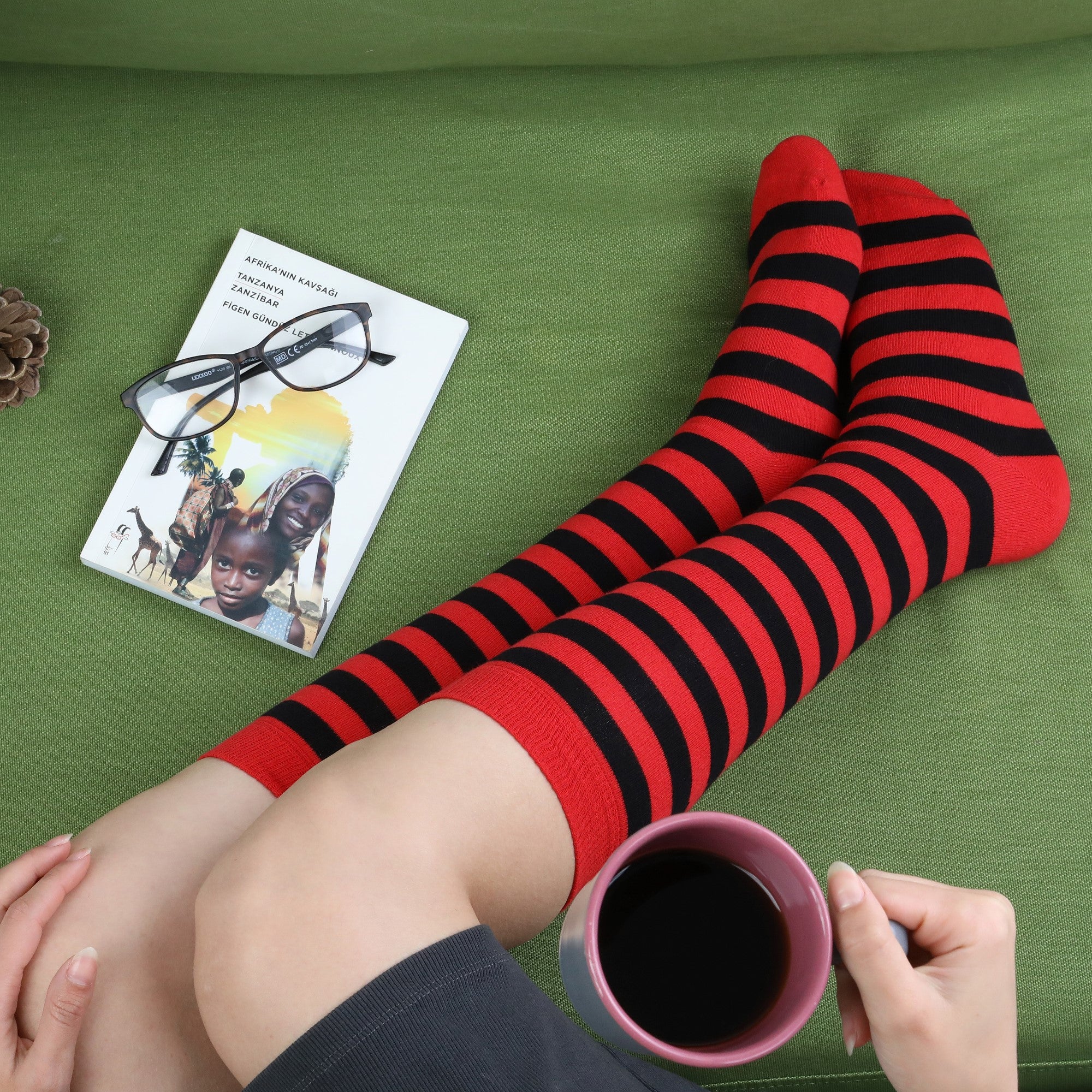 Dames Kniekousen met Ringen