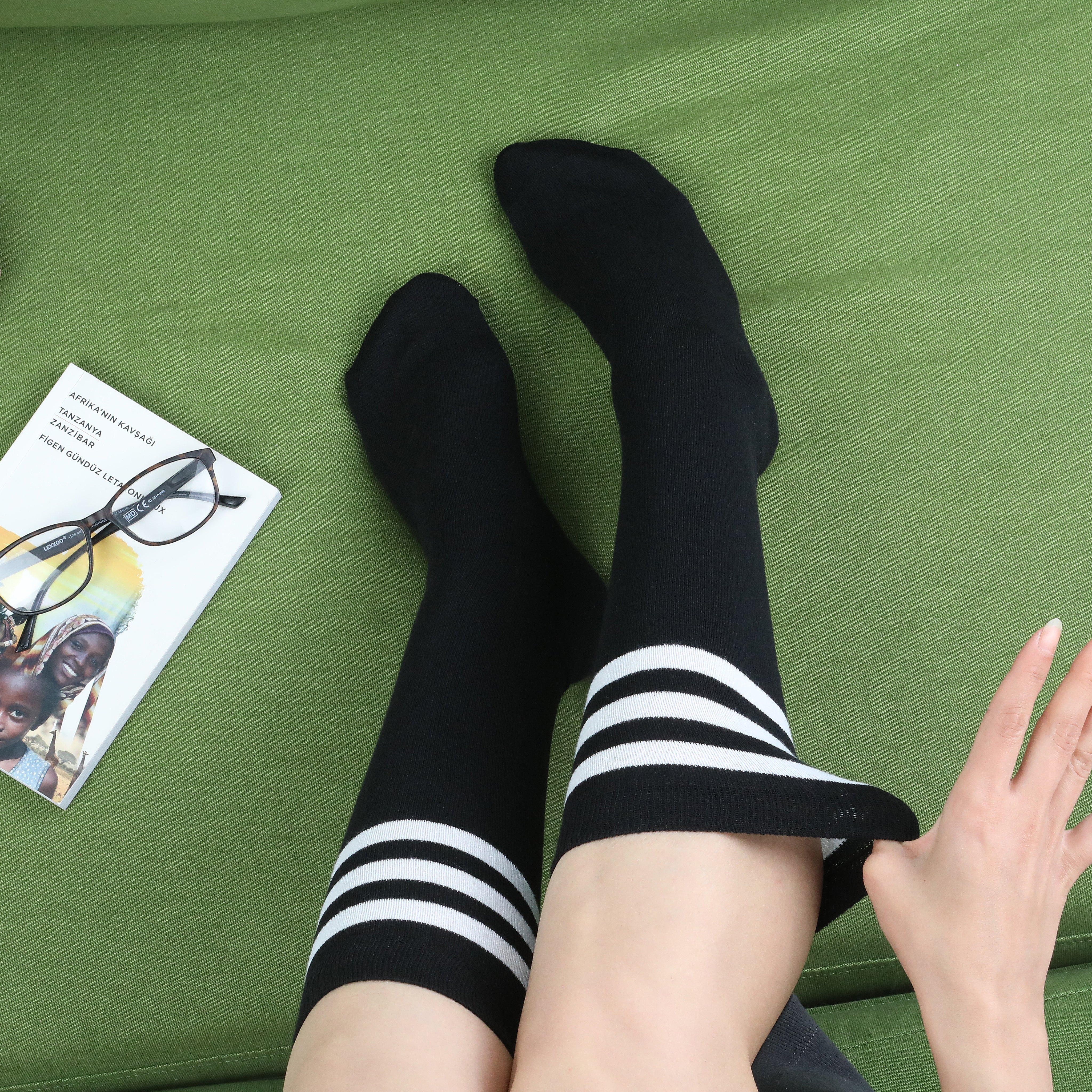 Dames Kniekousen met 3 Ringen